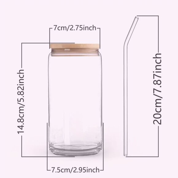 ☕"I Am" Inspirational/Religious 16oz Glass Cup☕BUNDLE & SAVE - Picture 10 of 11